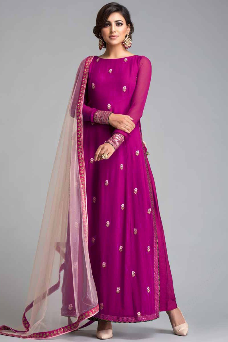 Buy Pink Printed Straight Kurta Slim Pant Suit Set (Kurta, Slim Pant,  Dupatta) for INR2099.30 | Biba India