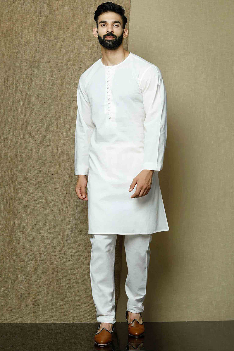 Buy Black Silk Embroidered Placket Kurta And Trouser Set For Men by YAJY by  Aditya Jain Online at Aza Fashions.