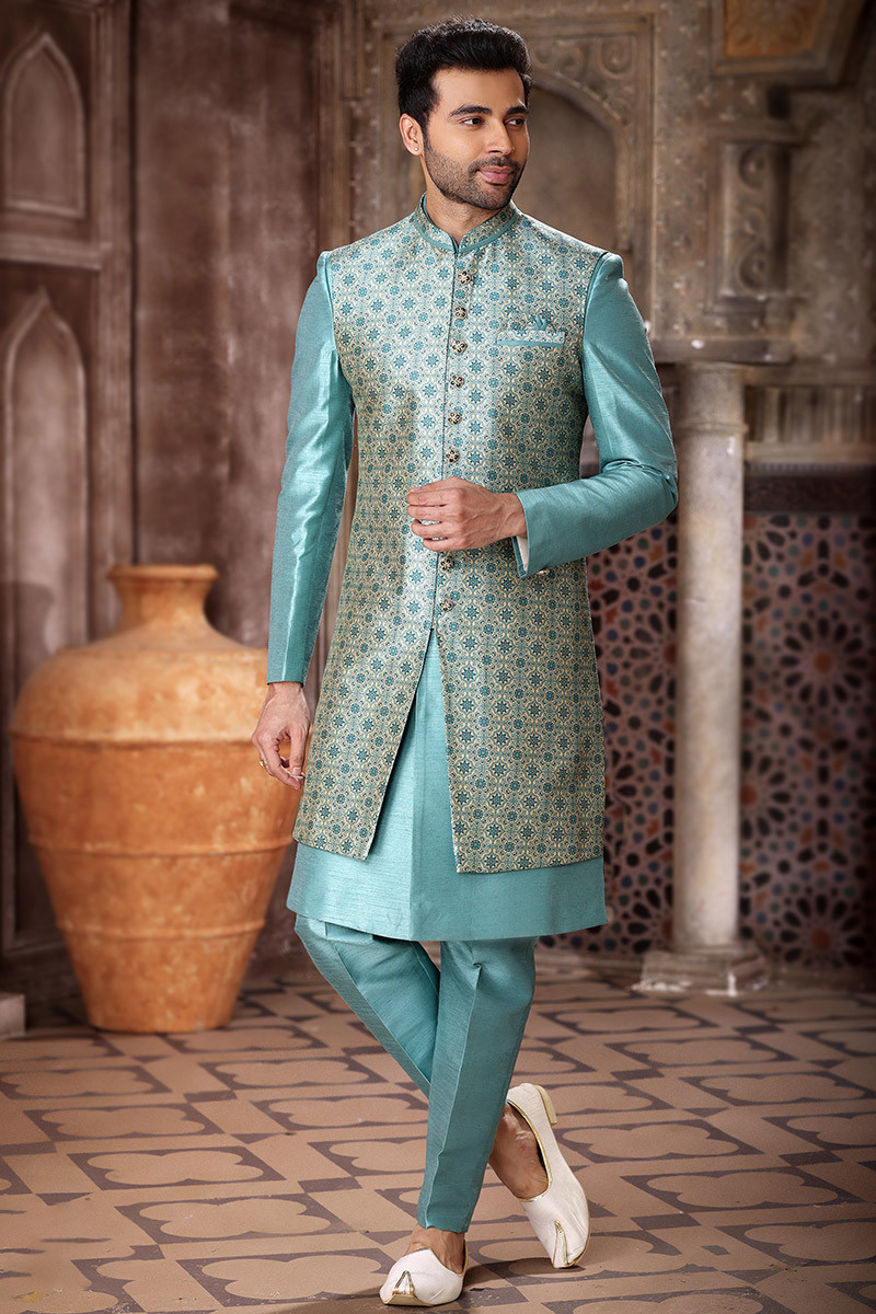 Mint blue jacket top