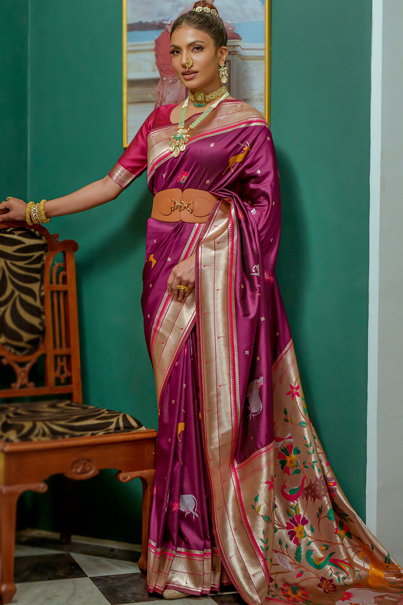 Latest Designer Paithani Silk Saree for Weddings and Festival | Sarees for  Woman | The Silk Trend