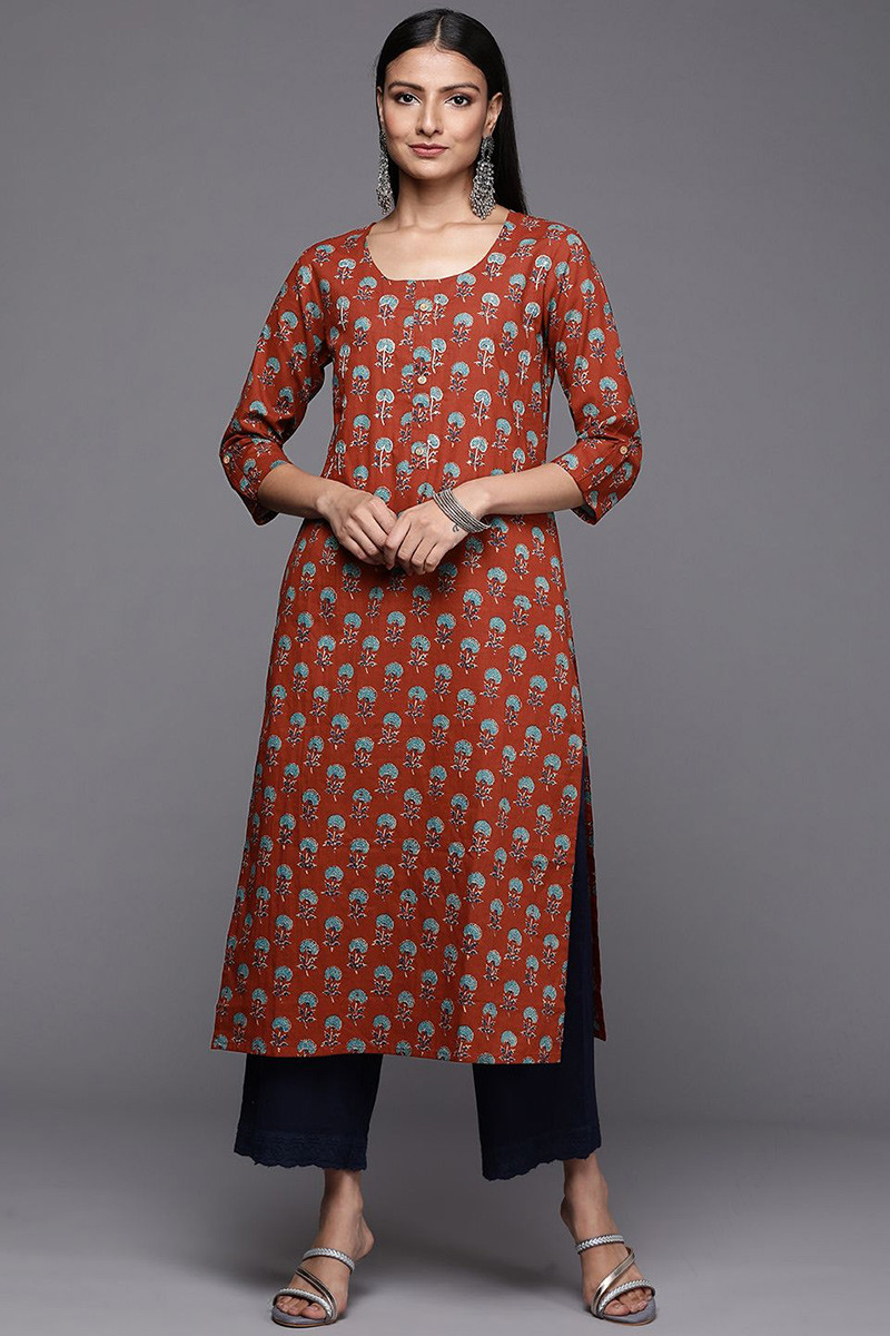 Cotton printed kurtis designs deals