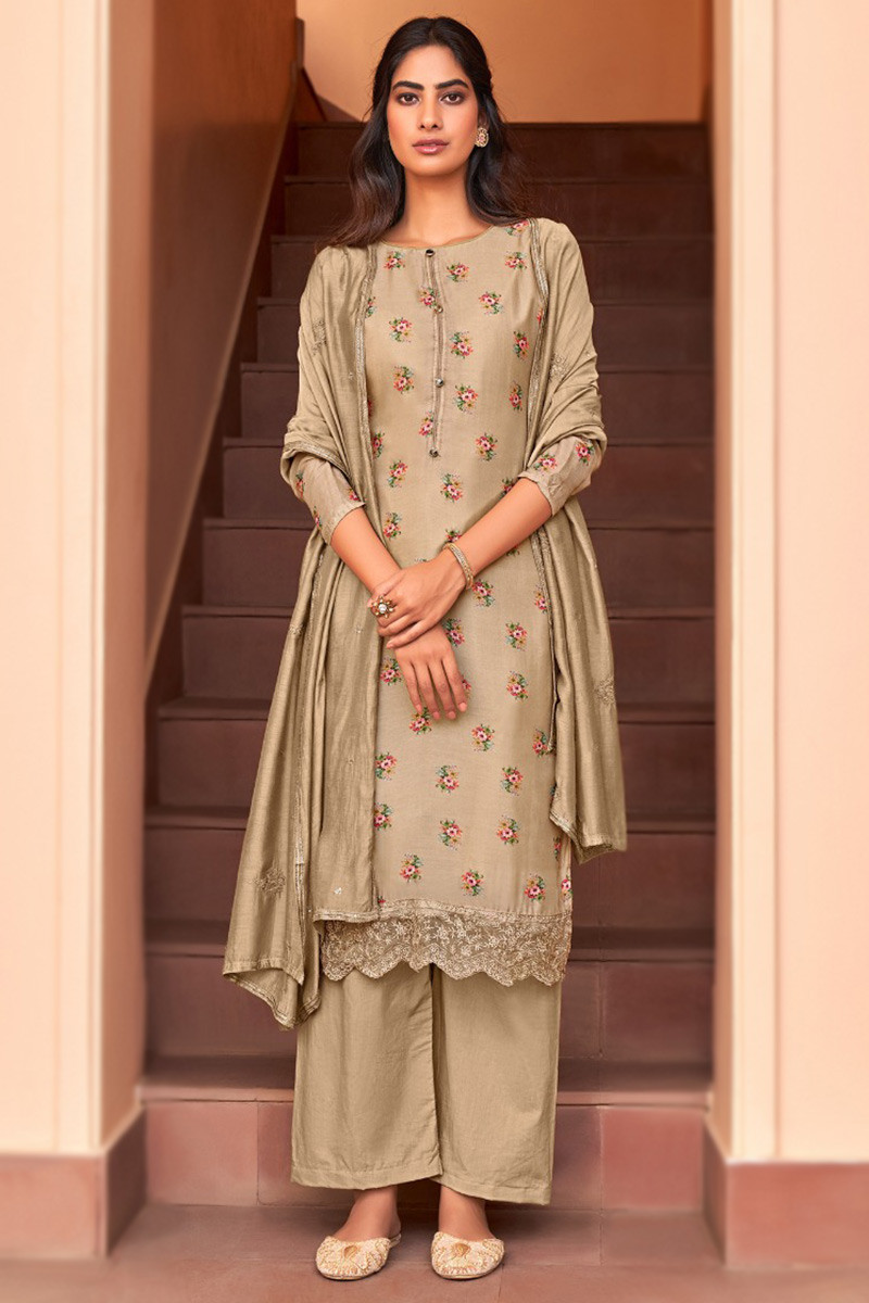 Cotton silk suit cheap