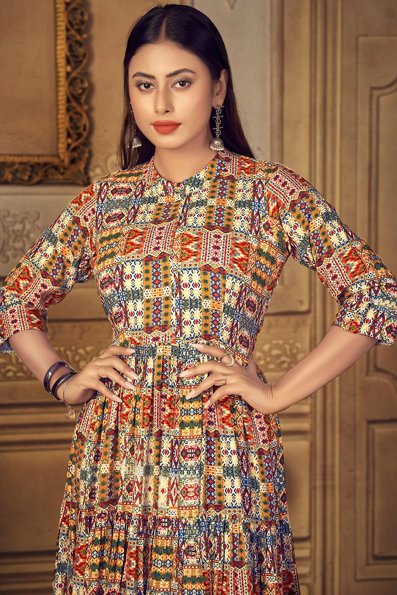 Multicolour kurti shop