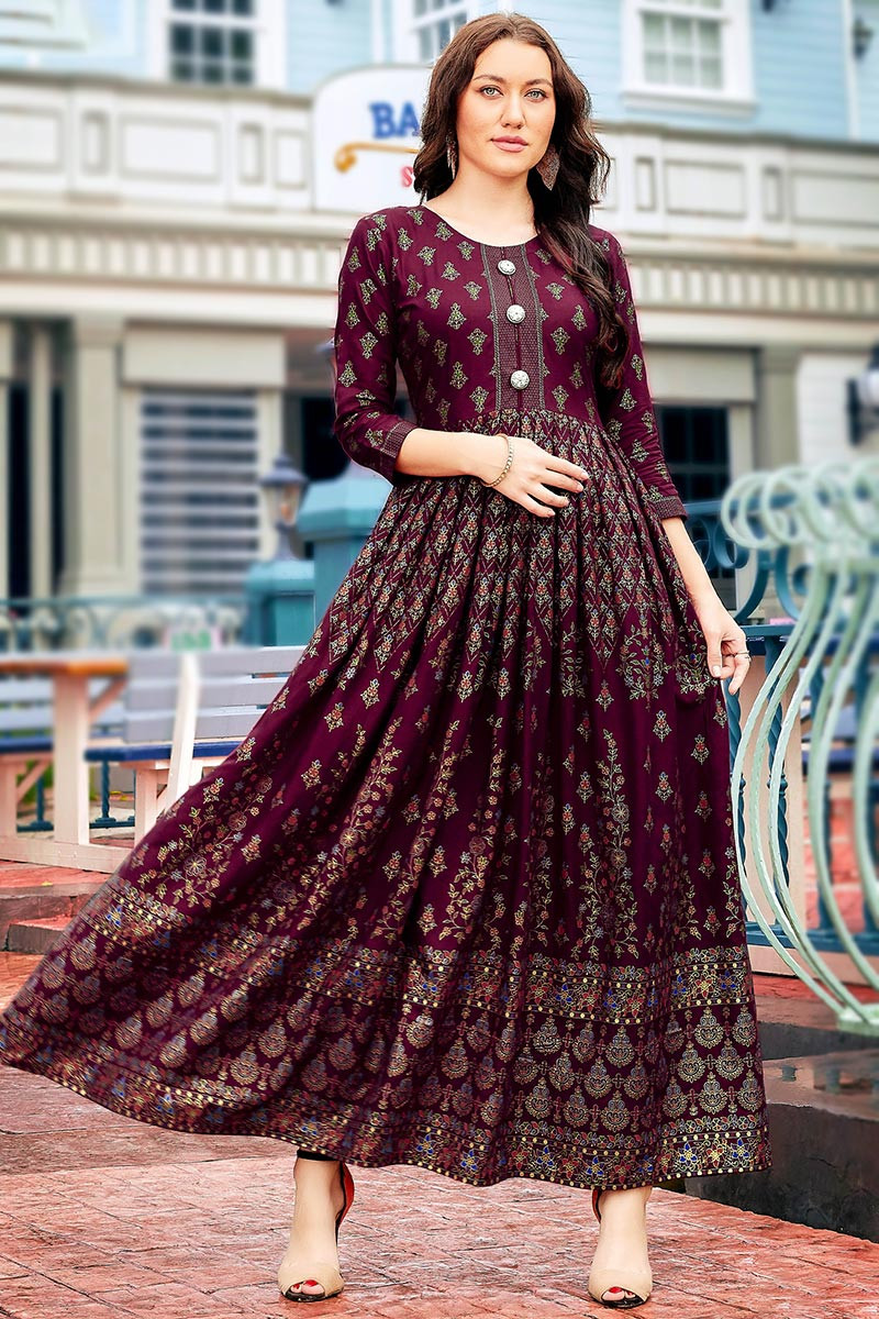 Long kurti frock style shop
