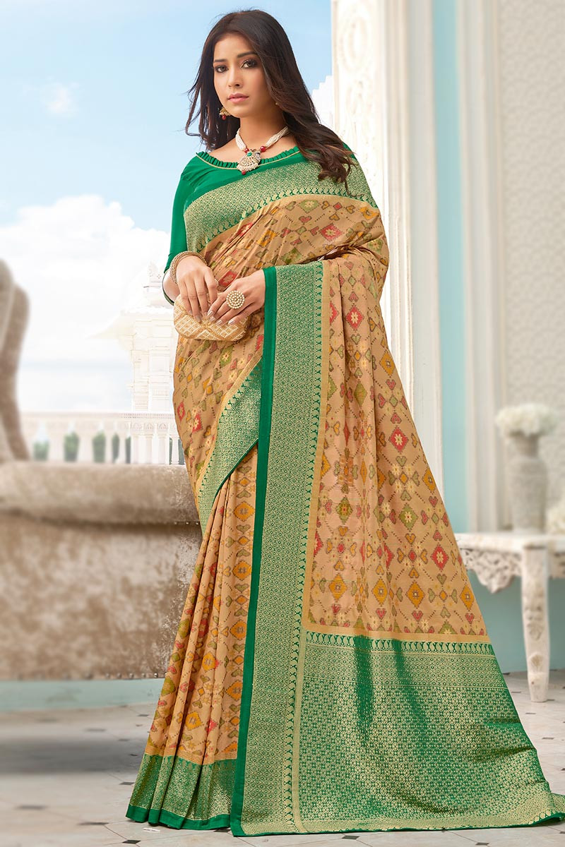 Silk saree clearance outfit