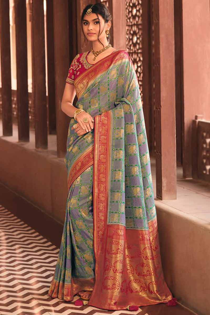 Silk saree dress patterns sale
