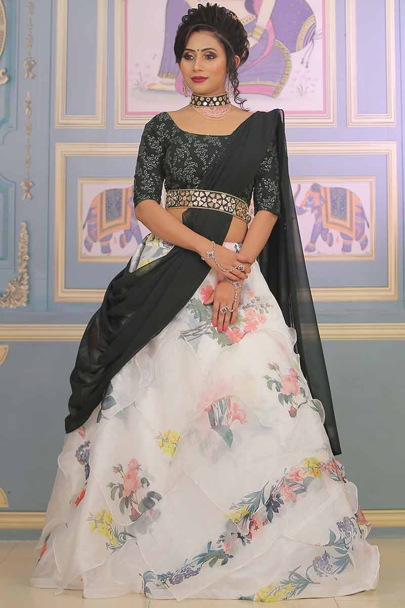 2022 India Clothing Sarees For Performance Woman Lehenga Choli Black Belly  Dancing Dress Nepal Pakistan Embroideried Lady Dress