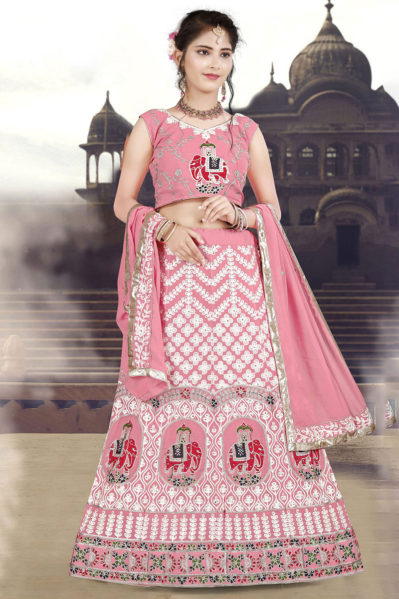 Lehenga with best sale girls