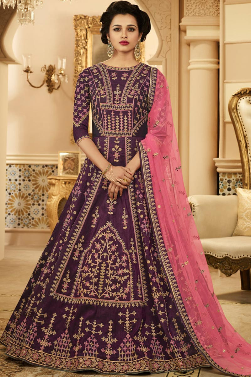 Banglori silk clearance anarkali suit