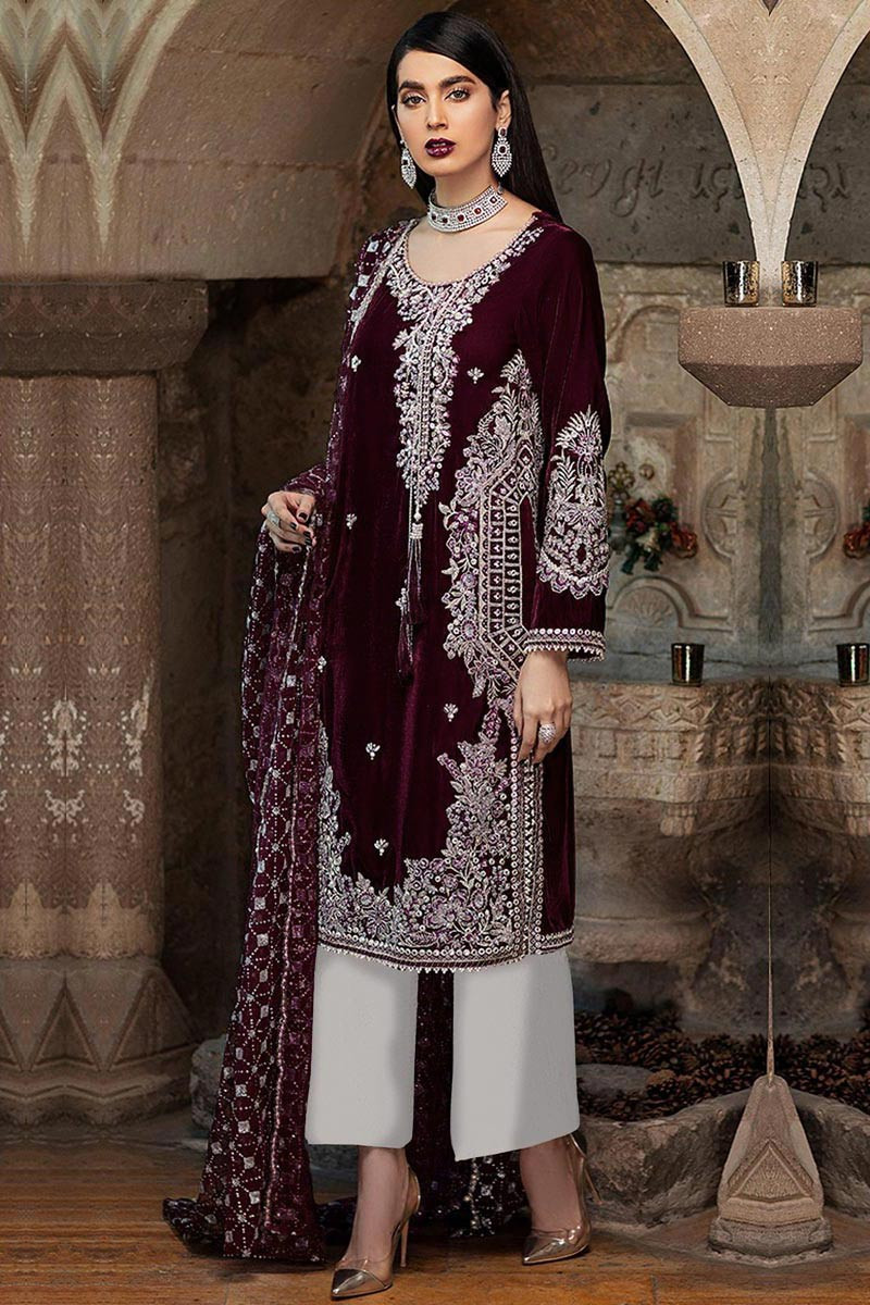 Silver outlet trouser suit