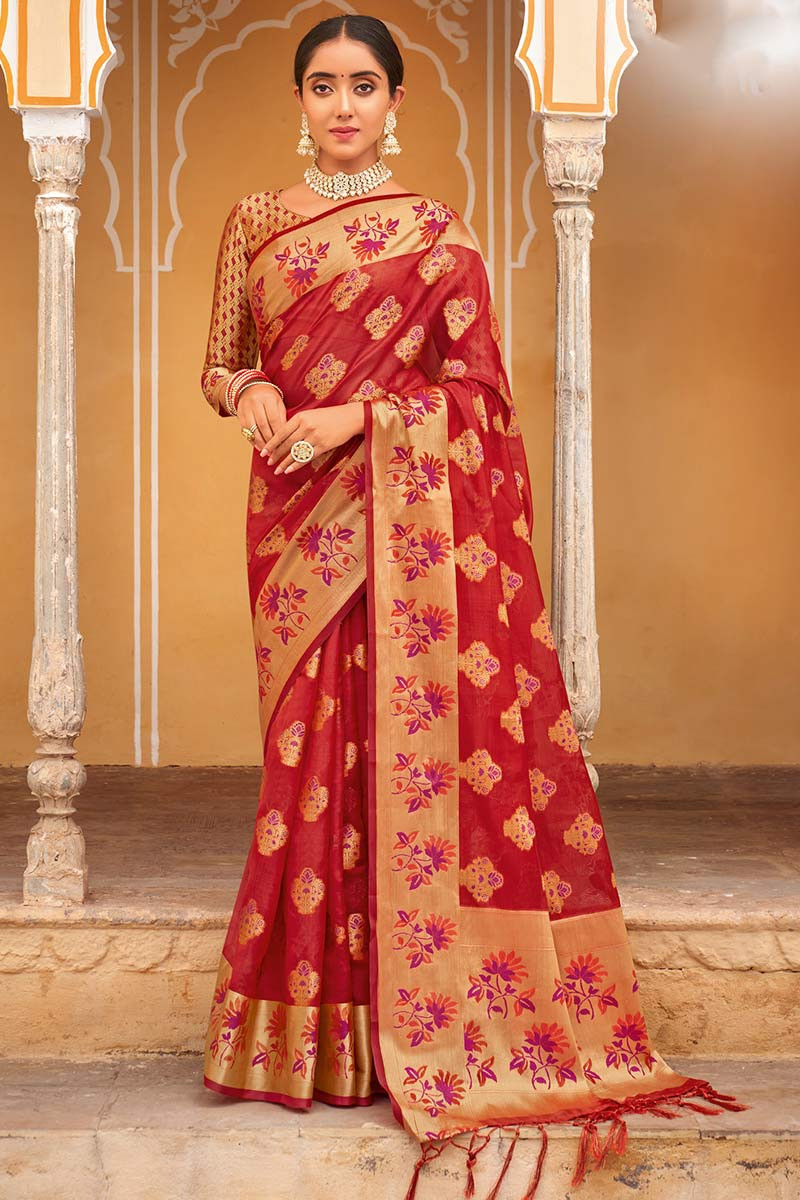 10 red saris for Karva Chauth if you're looking foir unique ideas