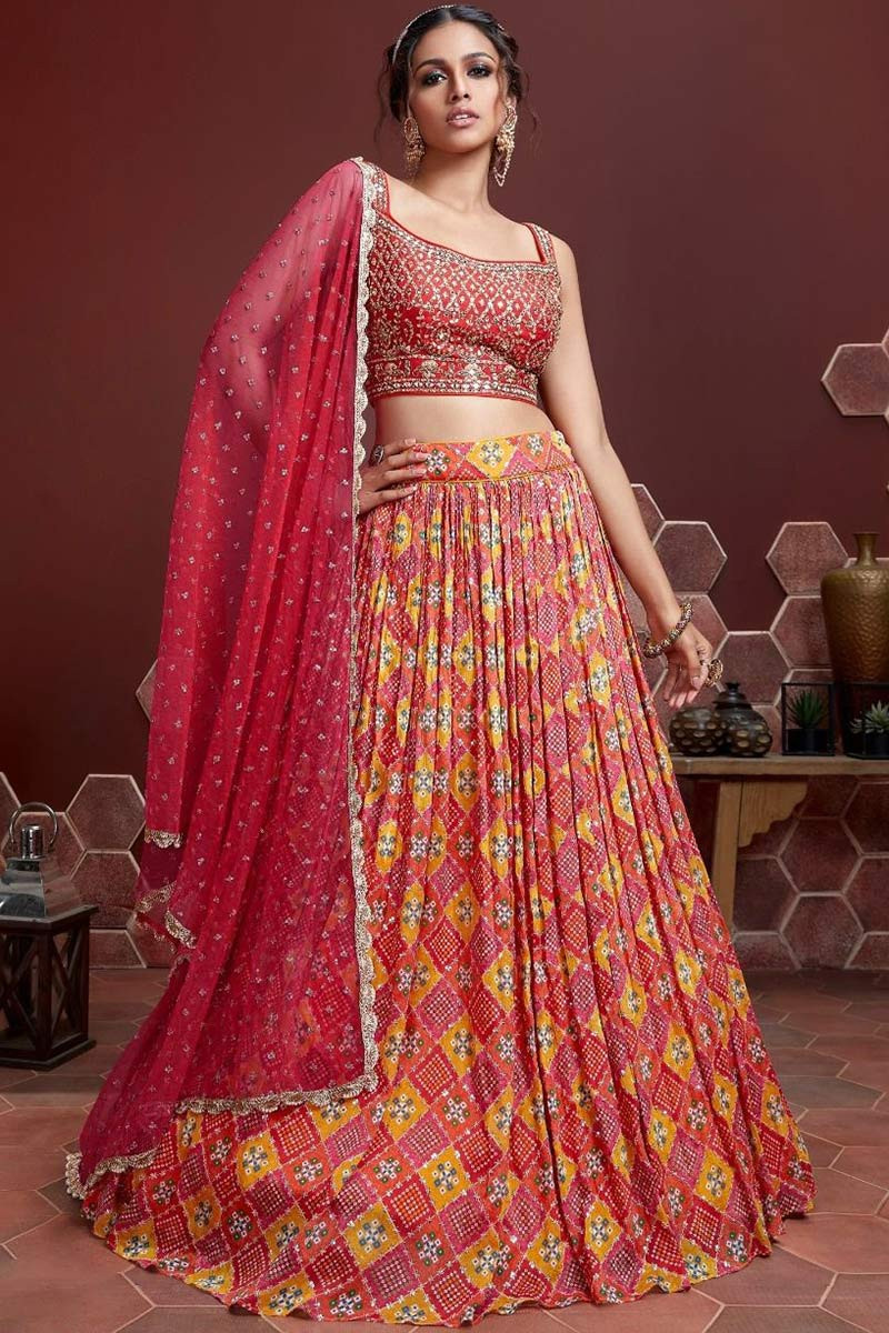 🌷Casual Lehenga choli🌷* Embrace the vibrancy of prints and the elegance  of georgette in your casual wear lehenga choli. Let every step… | Instagram