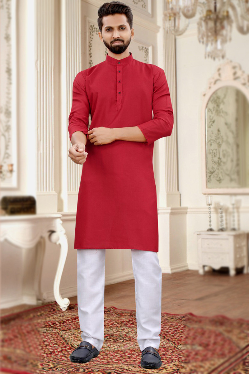 Kurta men red