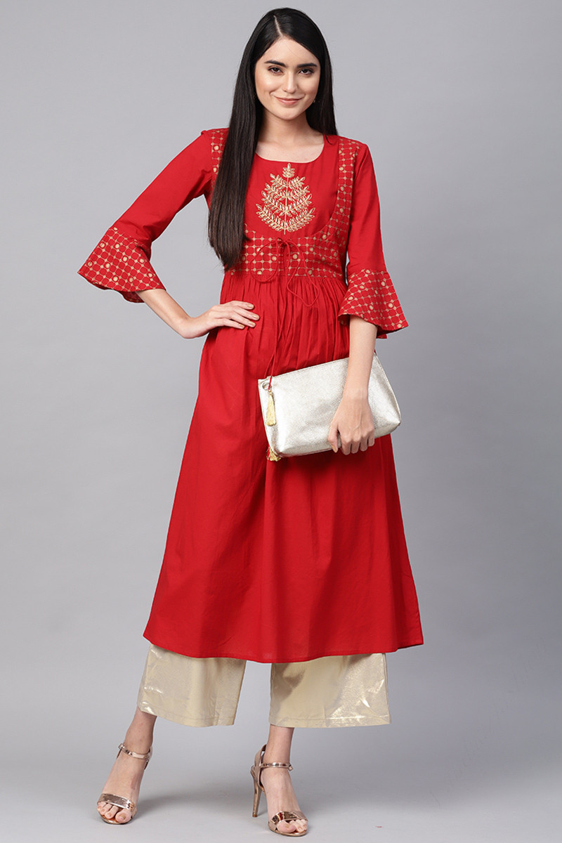 Long gown store cotton kurti