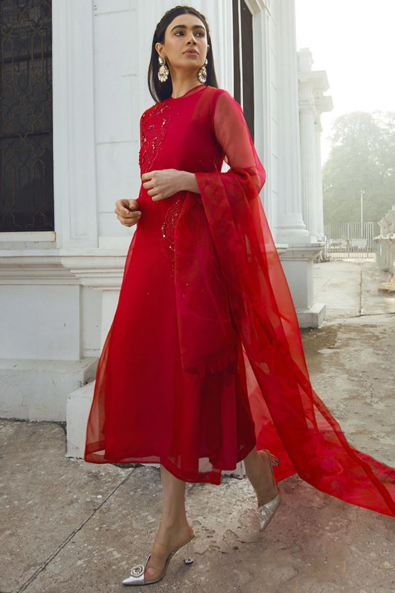 15722 ZIGZAG SEQUENCE PARTY STYLE RED COLOUR DESIGNER SHARARA SUIT - Reewaz  International | Wholesaler & Exporter of indian ethnic wear catalogs.