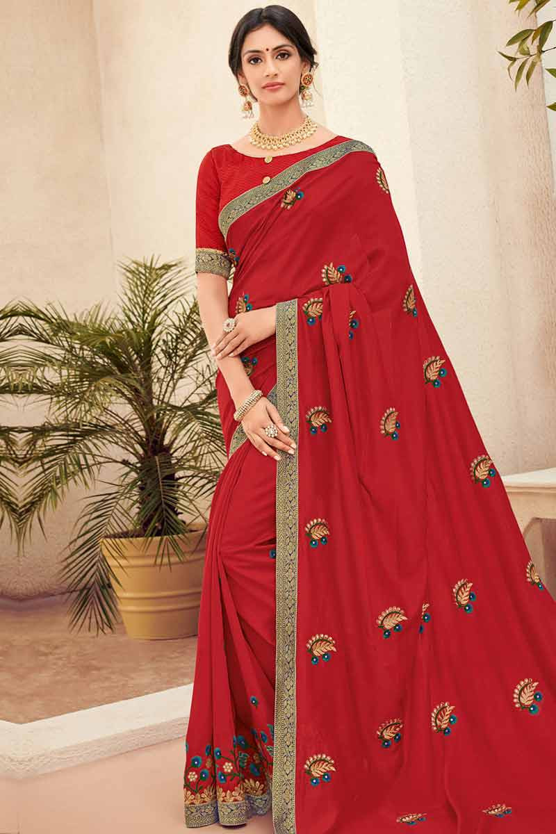 Plain raw silk saree with designer blouse sales
