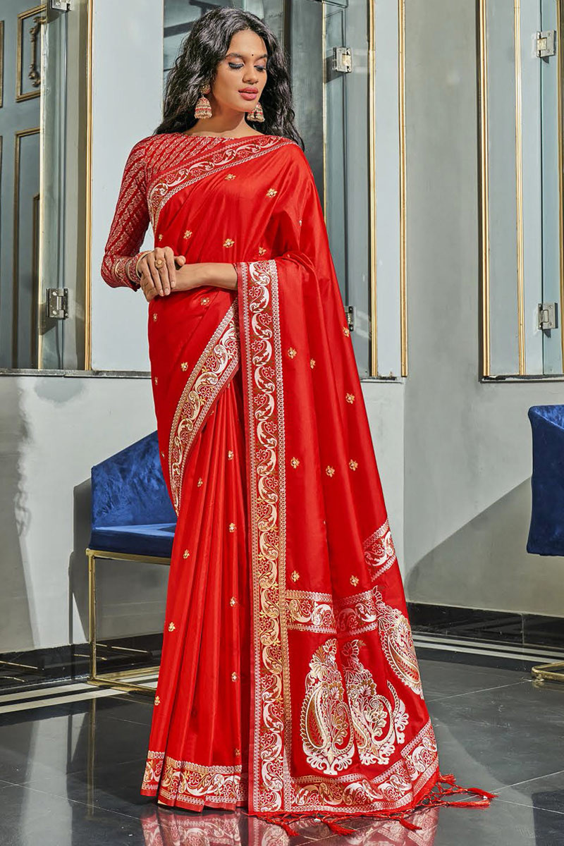 Red Designer Saree, Indian Wedding Beautiful Saree, Bollywood Style Party  Wear Saree, Ready to Wear Saree, Customize Designer Sari Blouse - Etsy