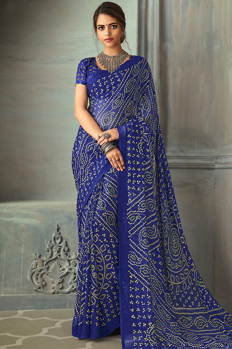 Bandhej saree clearance online
