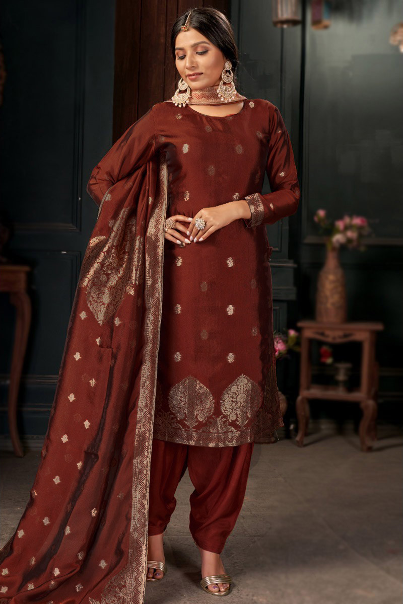 Punjabi suit orange colour hotsell