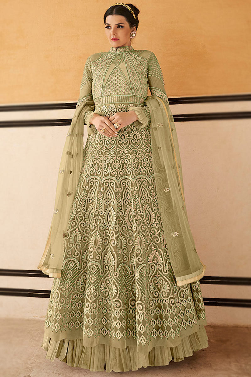 Simple anarkali gown on sale
