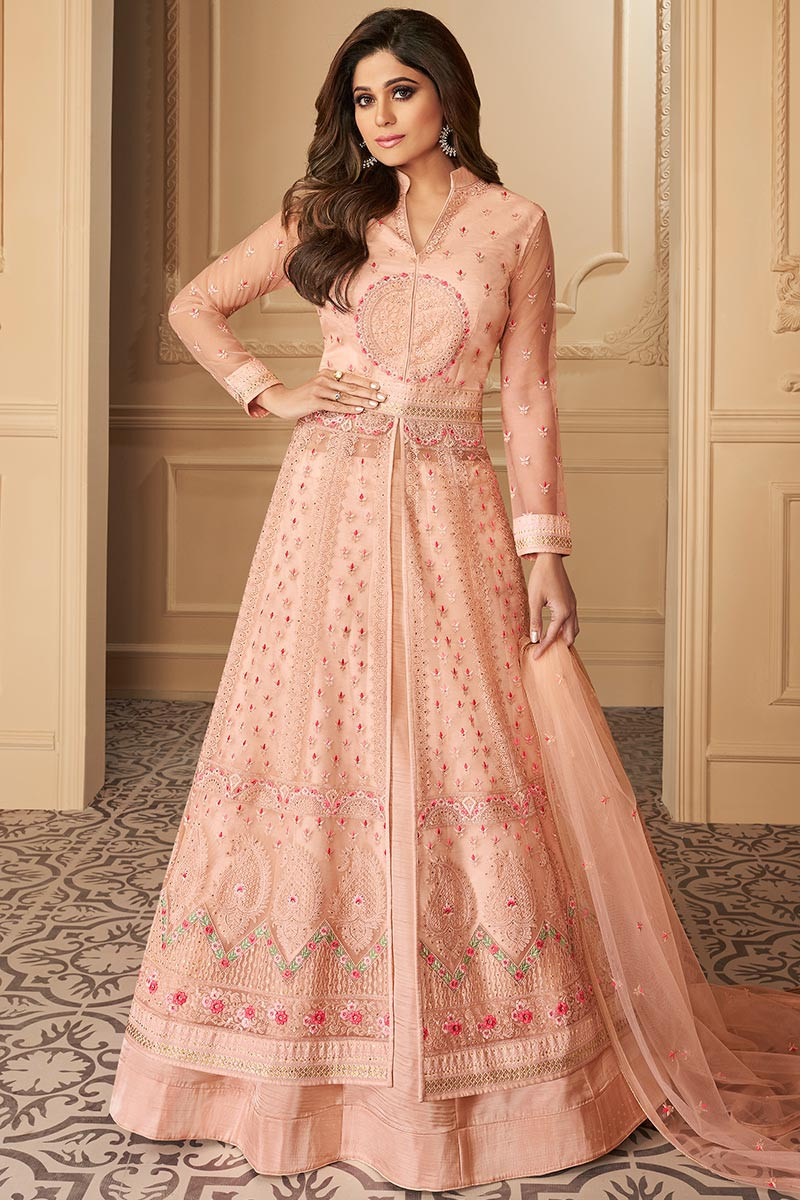 Buy Beautiful Designer Silt Anarkali Lehenga Suits Heavy Embroidery  Handmade Work Indian Pakistani Indian Wedding Party Wear Long Anarkali Dress  Online in India - Etsy