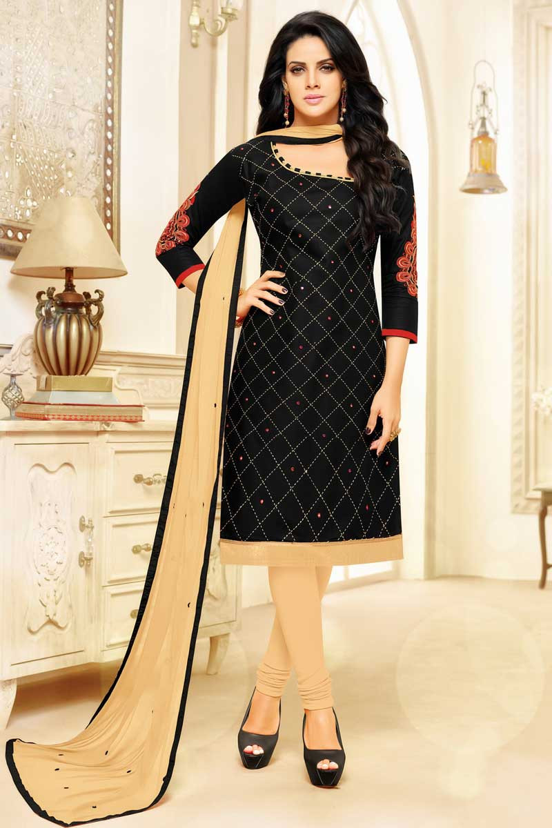 Cotton churidar design sales