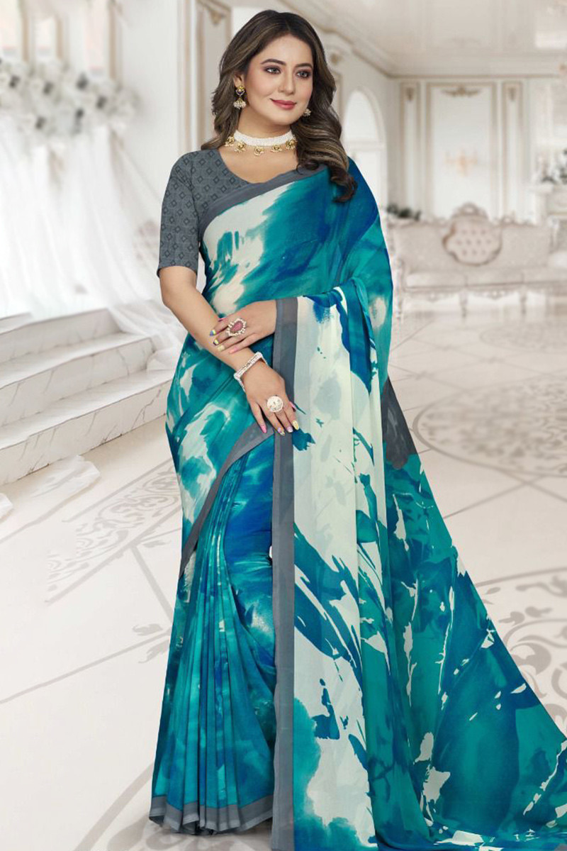 Casual outlet georgette saree