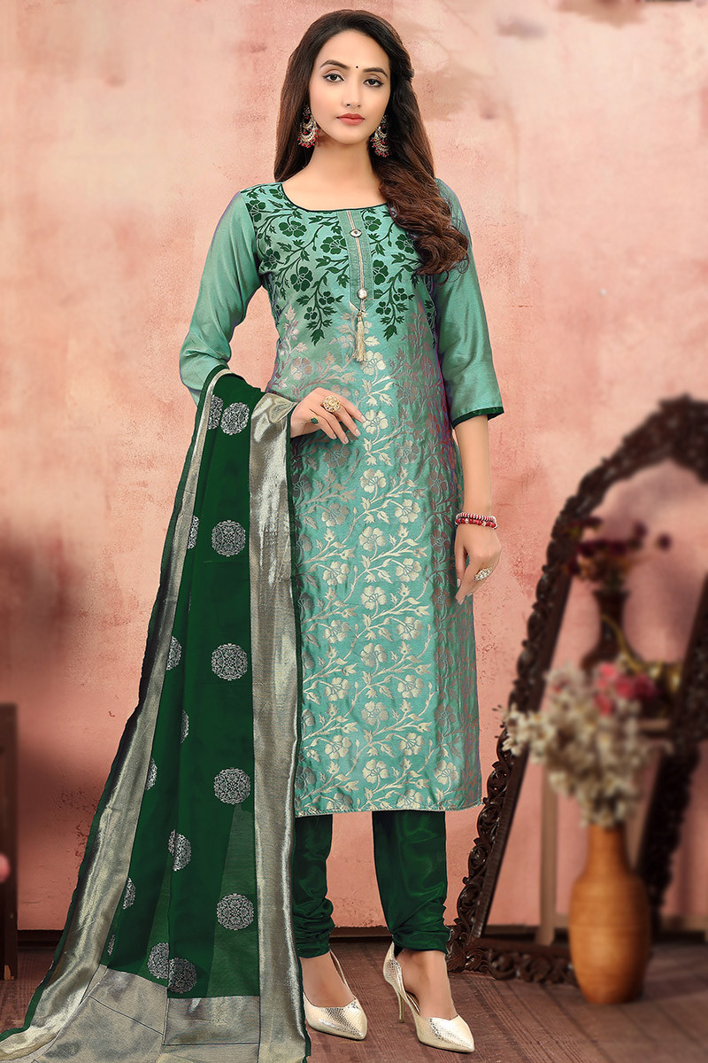 Silk churidar top