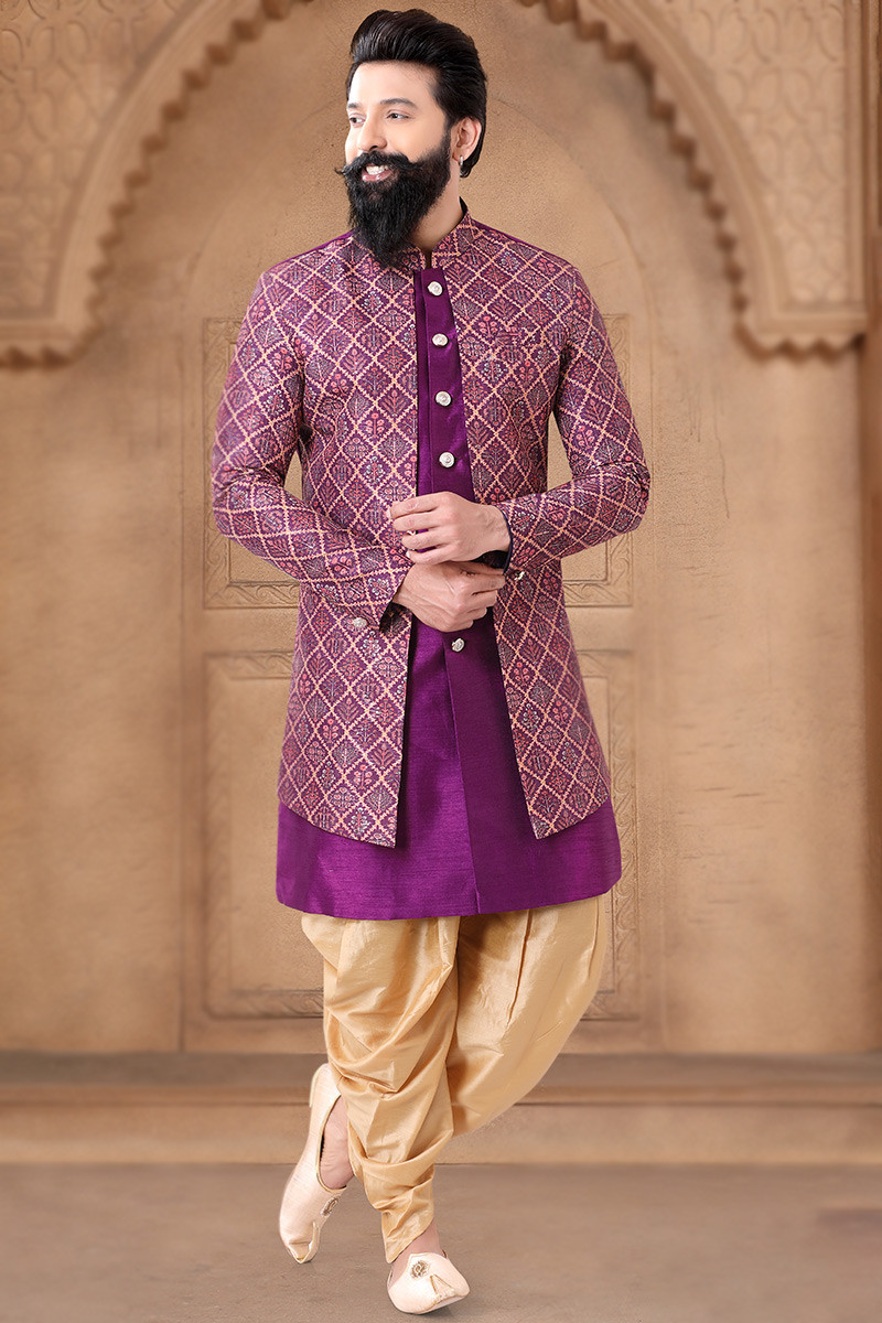 Dhoti style sherwani top