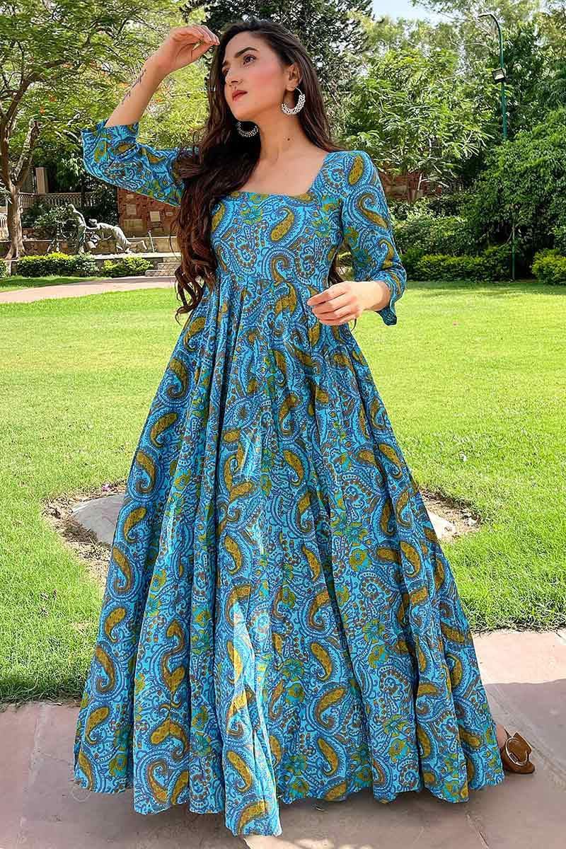 Long frock for daily on sale use