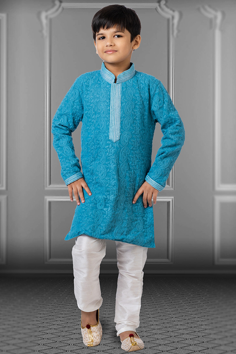 Buy Oner Boys Ethnic Wear Kurta Pyajama Dress Set DN502 (1-2 Years, Black)  at Amazon.in