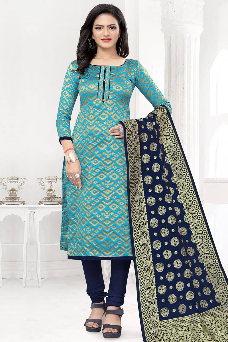 Silk churidar new arrivals model