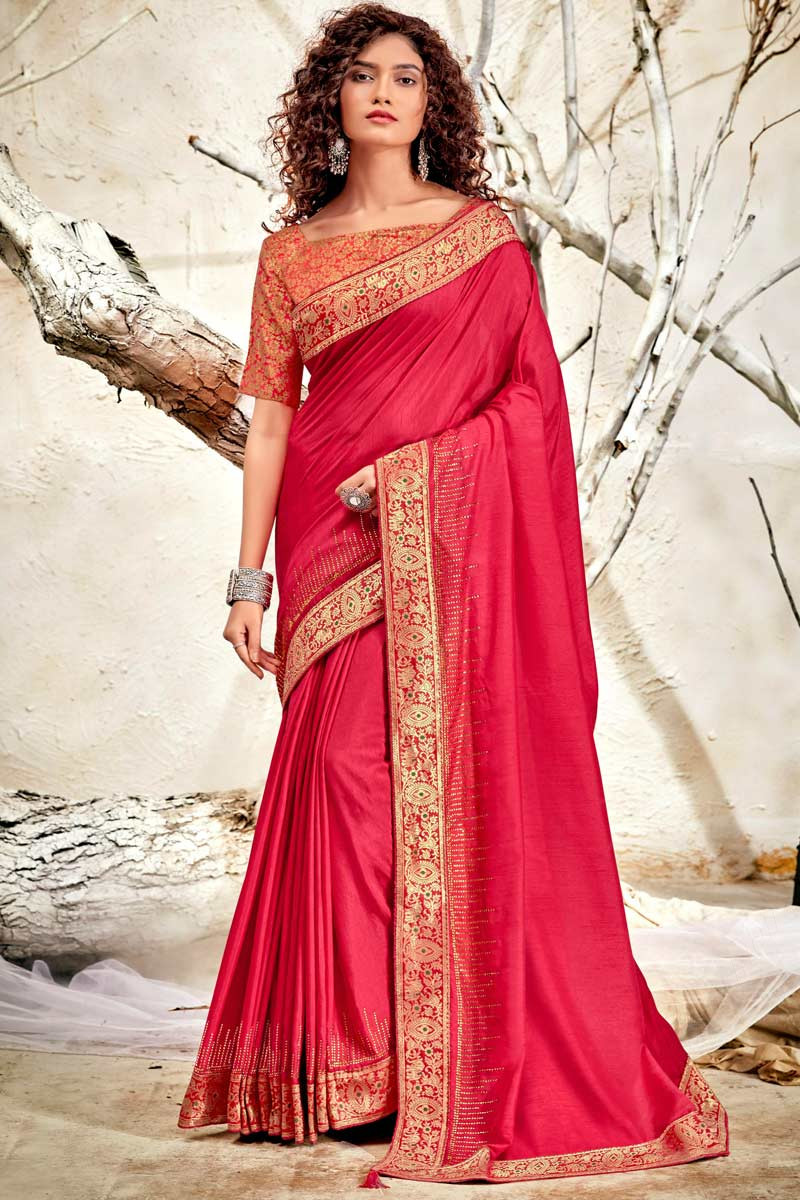 Light Pink Colour NARI ULTIMATE Fancy Party Wear Net Resham Embroidery And  Moti Stone Work Saree Collection 900 - The Ethnic World
