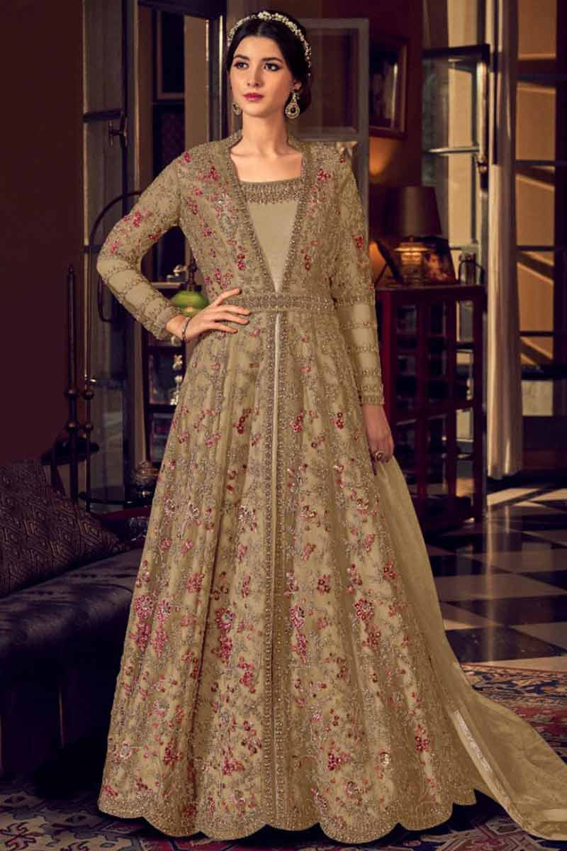 Stone work anarkali sale