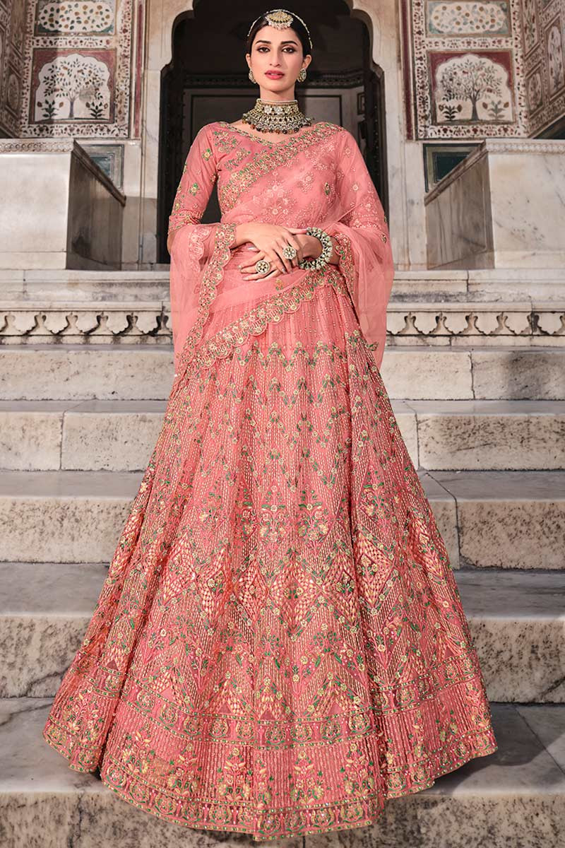 Pink cream greyish blue fine colour combination bangalori silk & premi -  New India Fashion