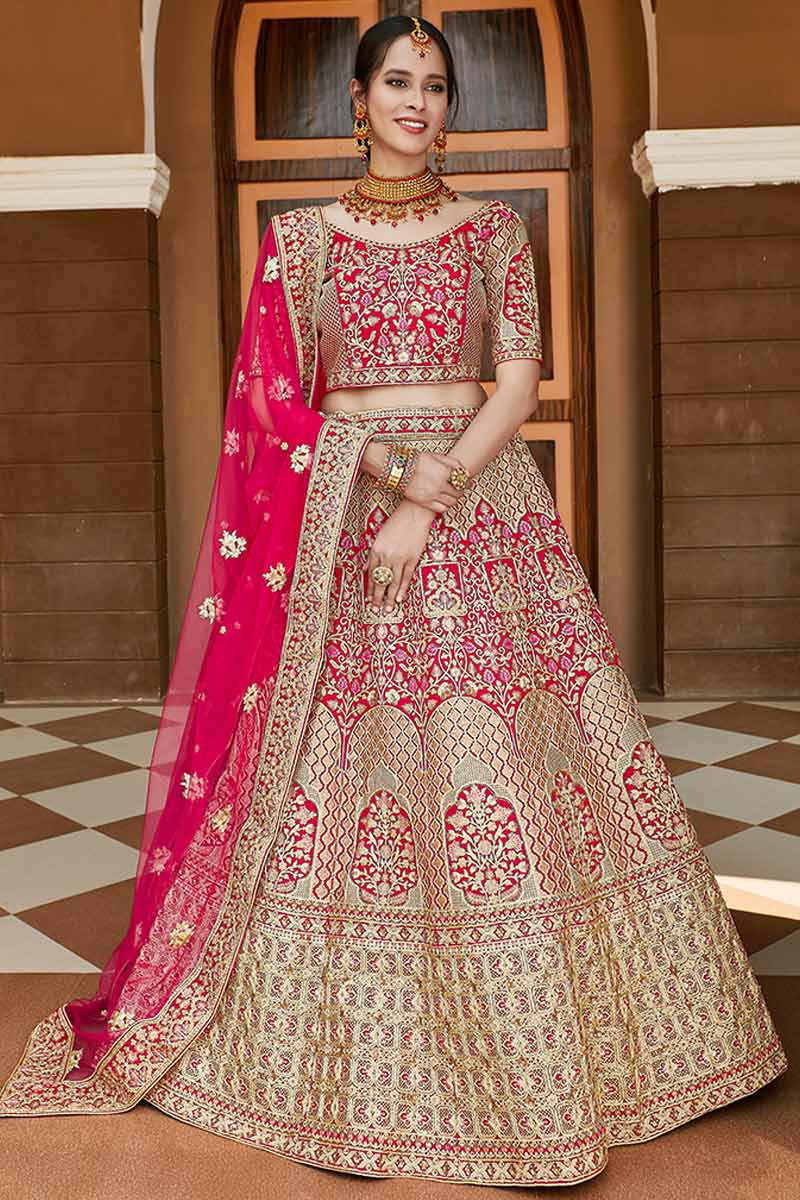 Stone work sale bridal lehenga