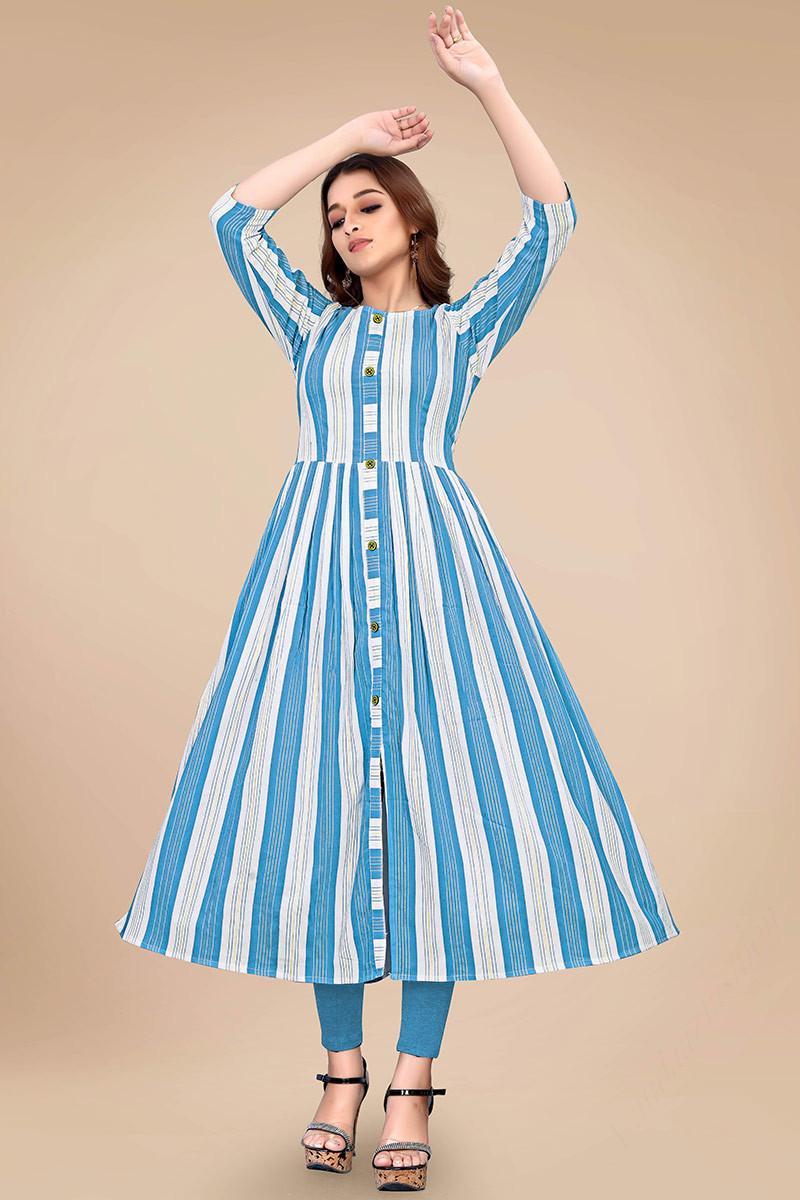 Stripes kurtis sale