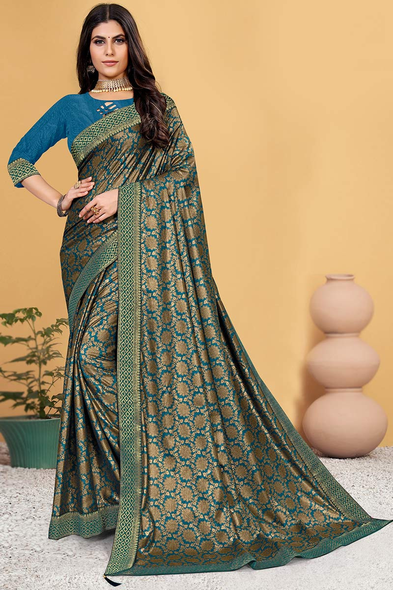 Printed saree deals party wear