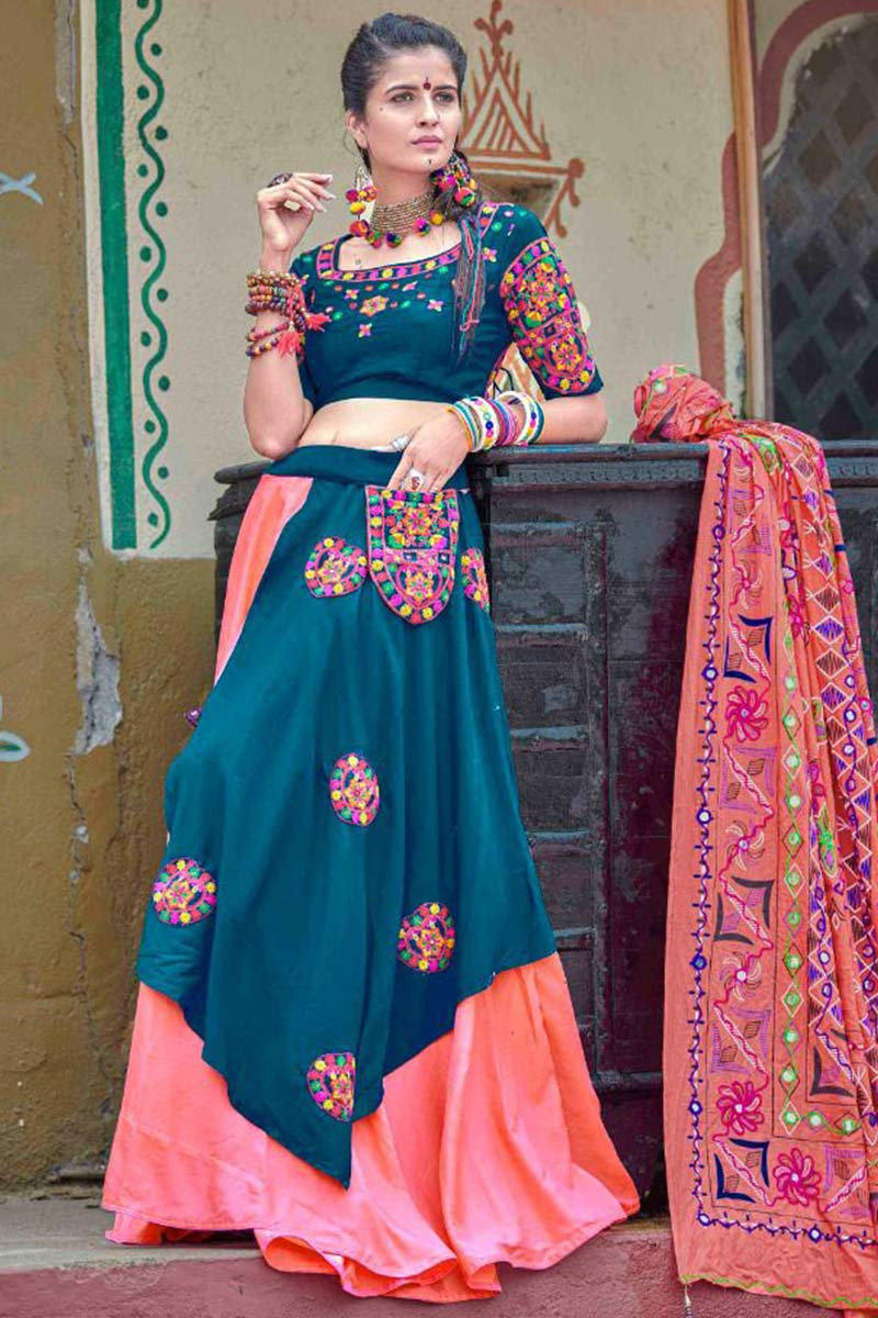 Mint and Pink Embroidered Patiala Suit – Lashkaraa