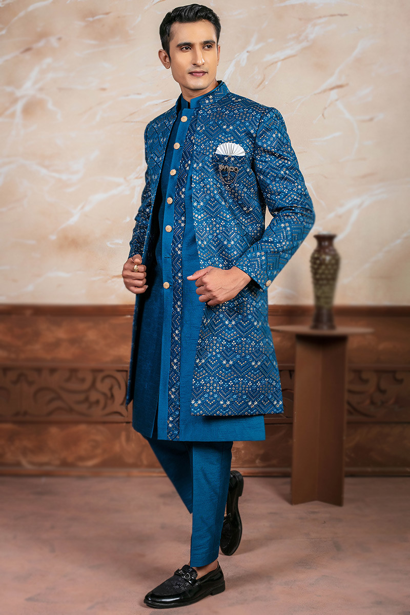 Embroidered wedding jacket online