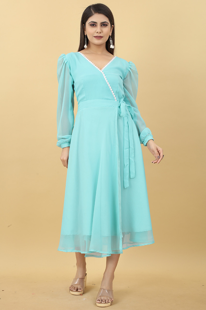 A line georgette kurtis discount