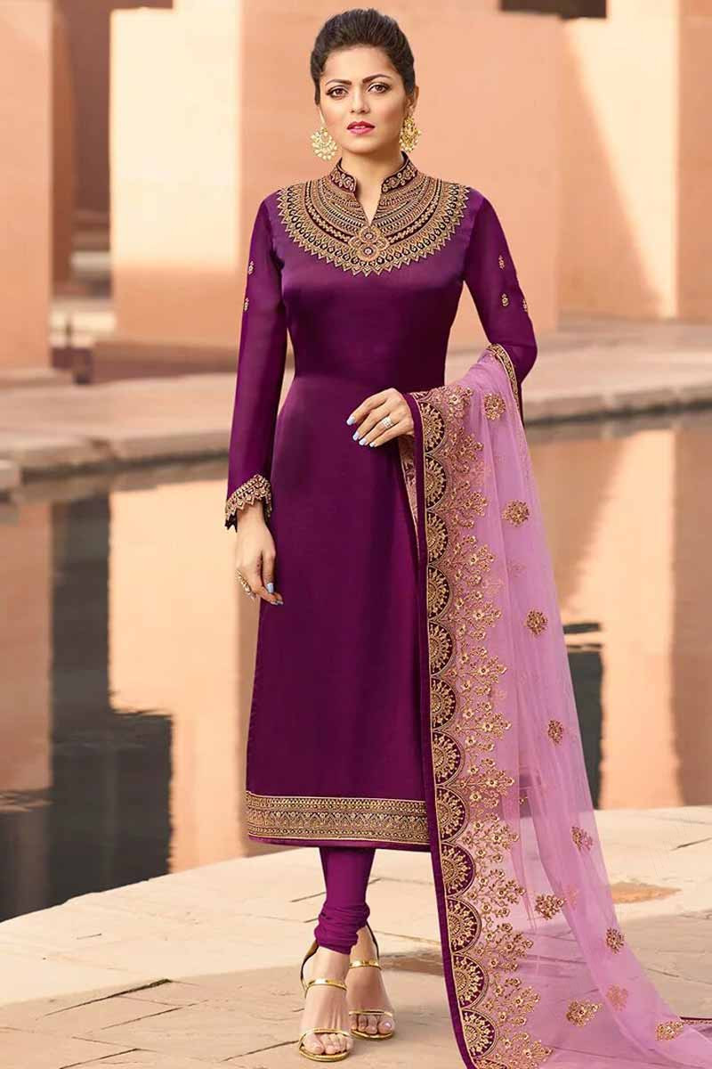 Buy Pastel Purple Color Indian Hand Craft Designer Shalwar Kameez Suits  Pakistani Ramadan Party Wear Embroidery Work Salwar Kameez Dupatta Dress  Online in India - Etsy