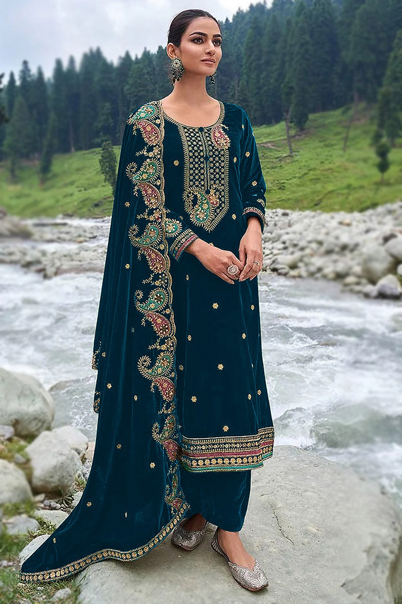 Plazo suits sale with heavy dupatta