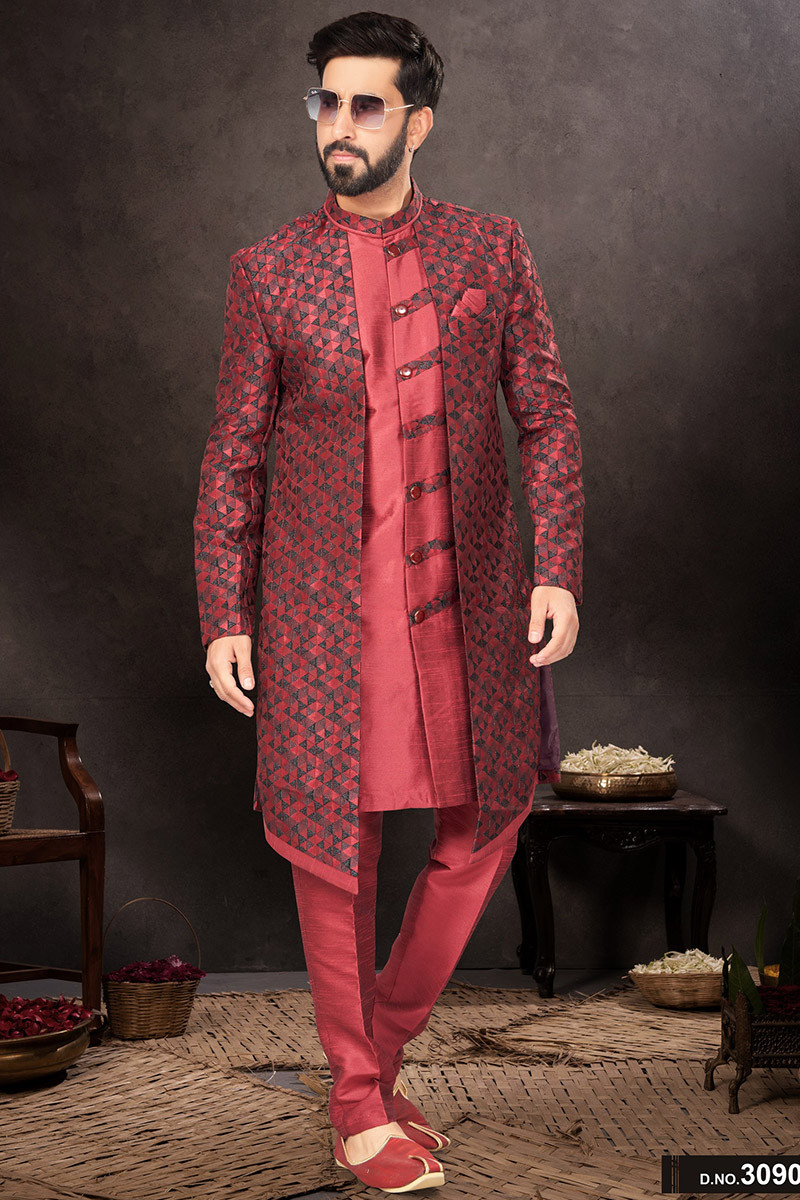 Brick red coat sale