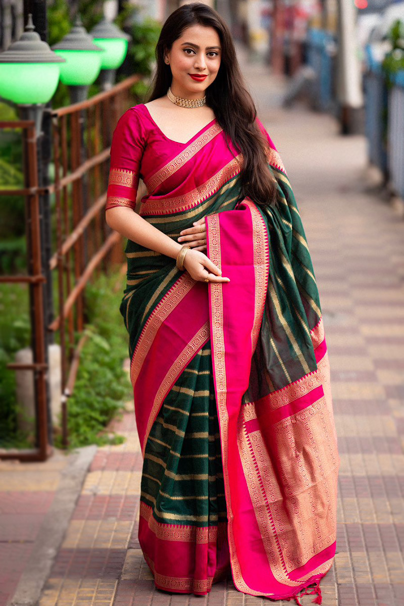 Kyra's Rent Pink Tissue Chanderi Saree | Combination dresses, Baby pink  saree, Pink saree