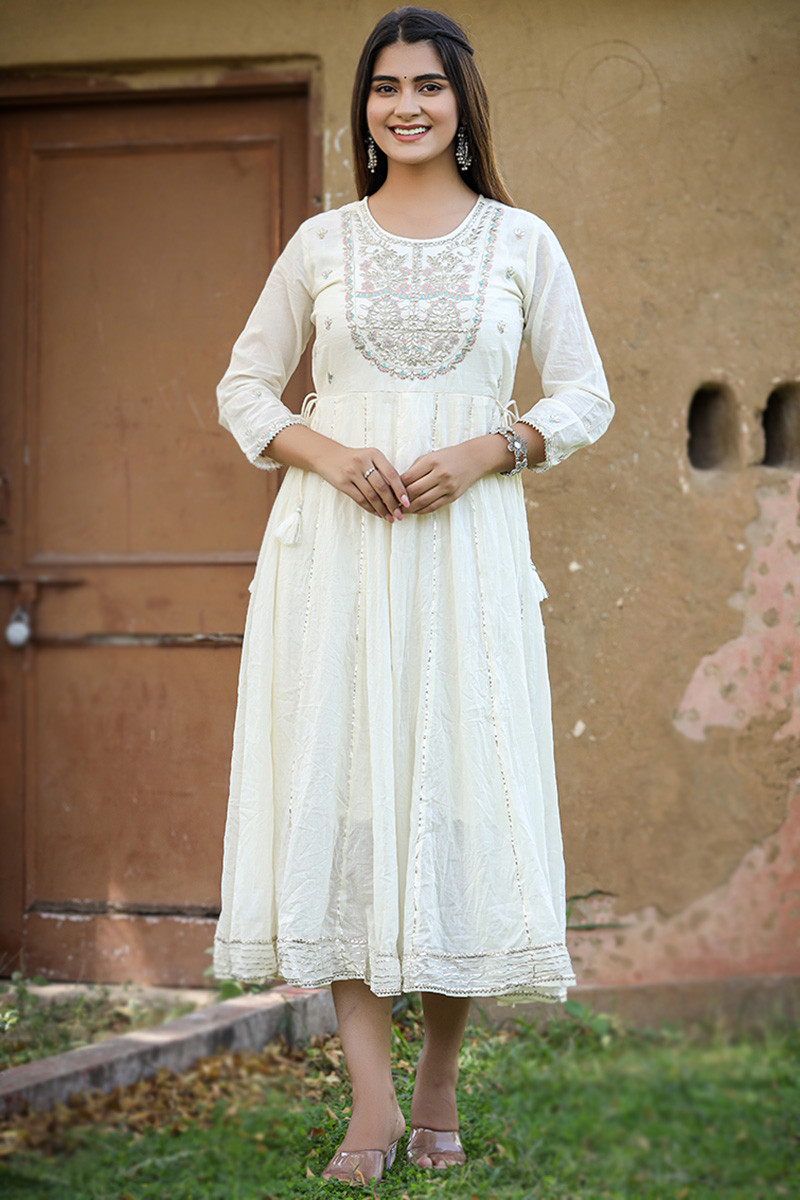 Cotton frock design top