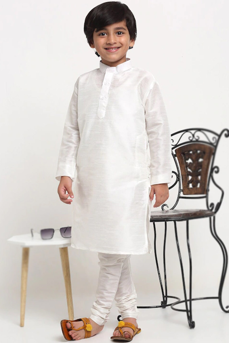White churidar for kids best sale