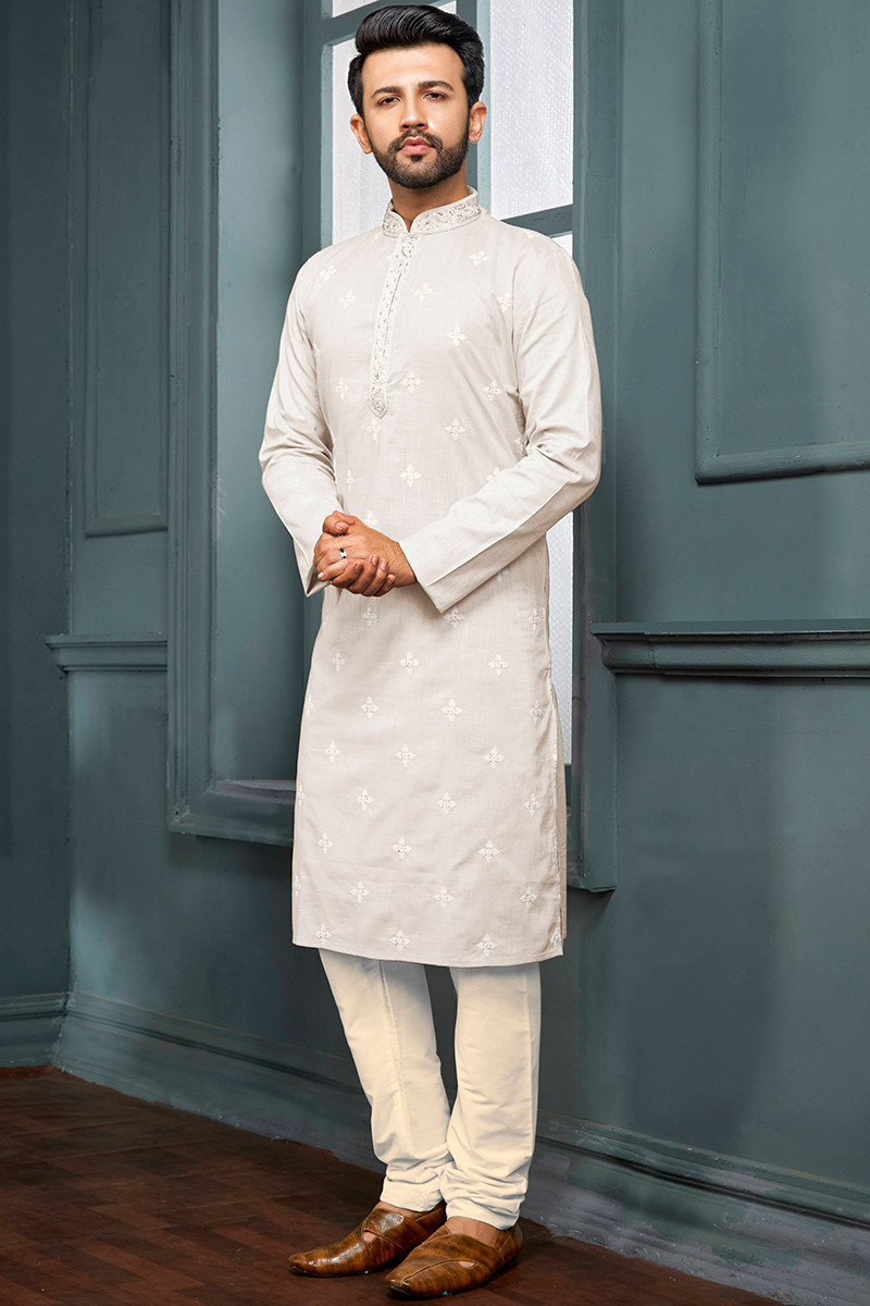 White churidar kurta top