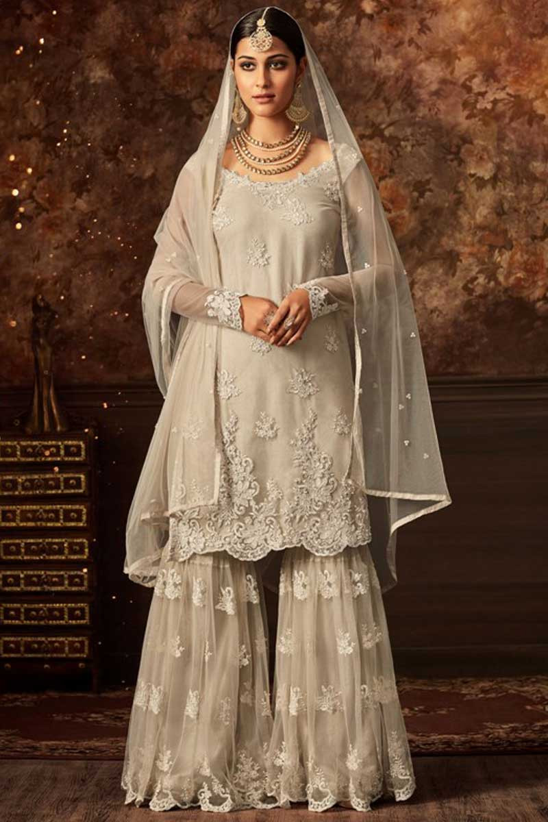 White sharara online deals