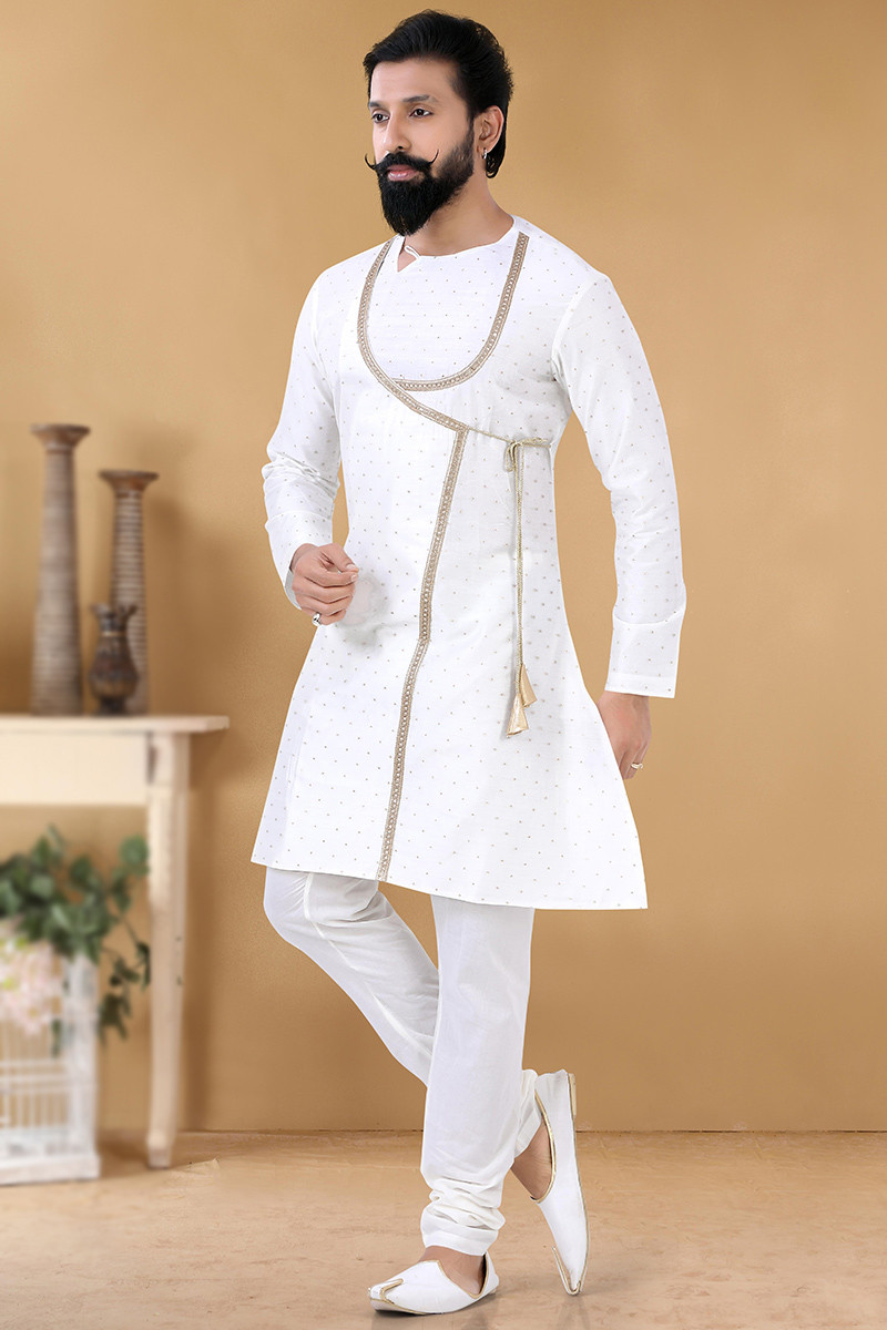 White shop churidar kurta